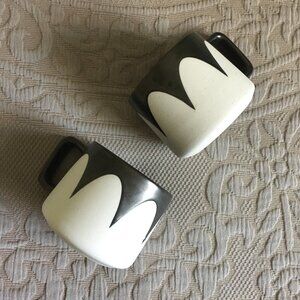 Two Orca Fin Black and White Wave Starbucks Mugs 2017